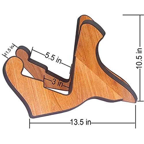 Universal Wooden Guitar Stand for Acoustic Electric Guitar and Bass