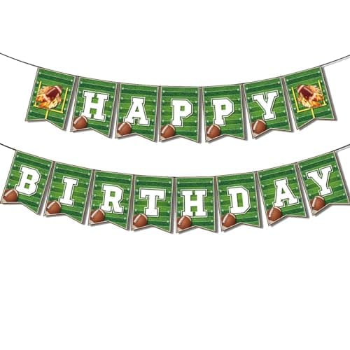 Camping Theme Birthday Party Decorations Kit Banner Topper — Green1