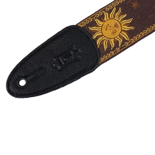 Levy's Brown MPJG Jacquard Weave Guitar Strap