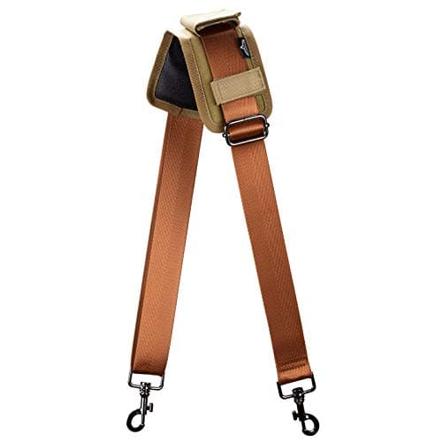 Allzedream Padded Shoulder Bag for Laptop Travel Duffle — Brown
