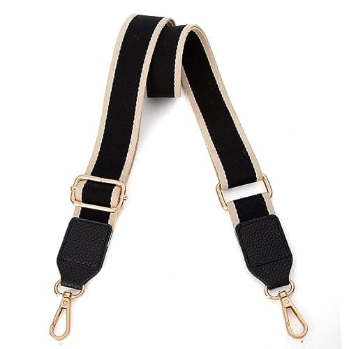 Montana West Crossbody Handbag - Replacement Adjustable Straps — White and Black 1005