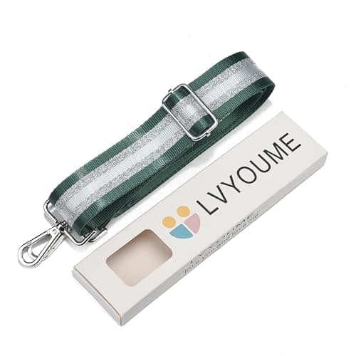 LVYOUME Purse Strap - Silver Hardware Wide Replacement Bag Straps