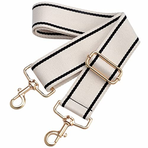 Nefelibata Adjustable 2 Purse Strap - Multi-Pattern Crossbody Replacement — Vintage Blue Edge Apricot