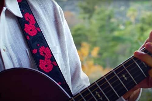 Ernie Ball Tango Rose Jacquard Guitar Strap