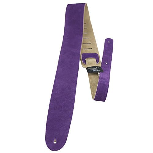 Perri's Leather Soft Suede Adjustable Guitar Straps — Purple