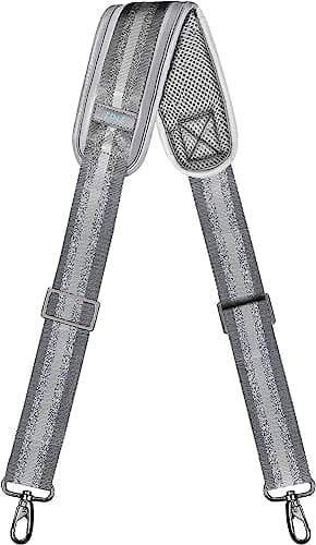 Padded Shoulder Strap Replacement for ZINZ Bag — Gray Silver
