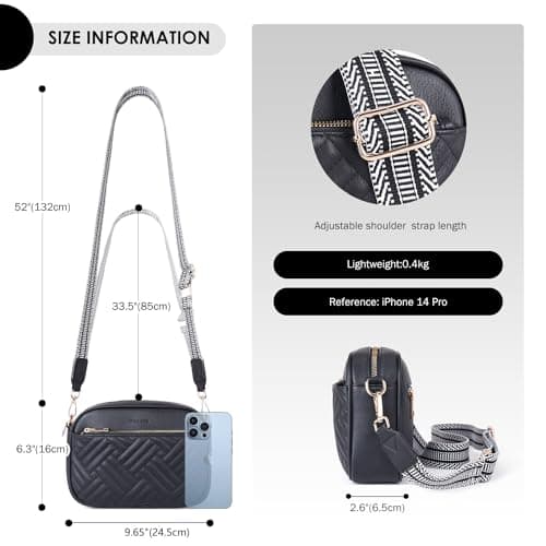 Trendy Quilted Crossbody Bags for Women with Card Slots