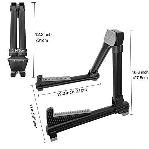 Portable Folding Guitar Stand for Acoustic Electric Guitars, Bass, Violin, Ukulele, Banjo