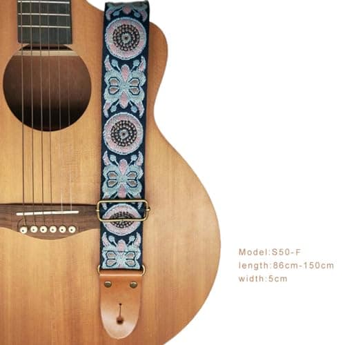 Best Gifts for Kids and Guitarists: Jacquard Embroidery Cotton Guitar Straps