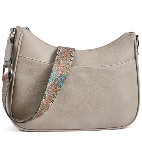 Crossbody Purses for Women Vegan Leather Handbags — Z-grey