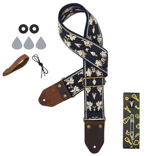 Best Jacquard Embroidery Cotton Guitar Straps for Friends with Picks and Locks
| Perfect Jacquard Embroidery Cotton Guitar Straps for Friends with Picks, Locks and Button
| Best Gift Jacquard Embroidery Cotton Guitar Straps with Picks, Locks and But 