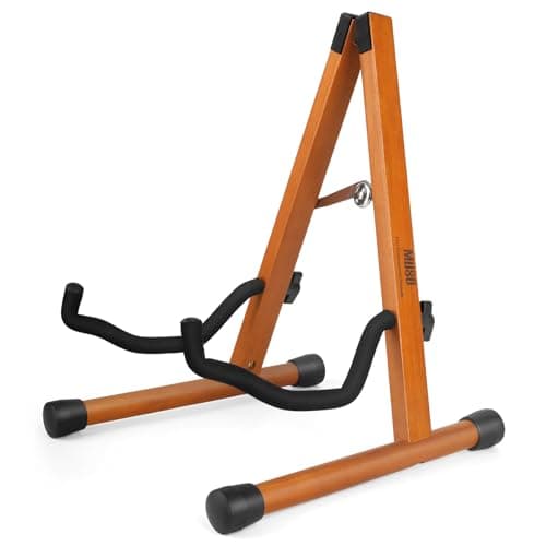 MUSO America Black Walnut Guitar Bass Ukulele Banjo Mandolin Stand — Rosewood