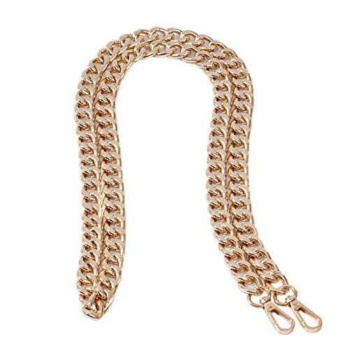 Xiazw Medium Metal Shoulder Crossbody Purse Chain Strap Replacement (26", Silver) — Gold
