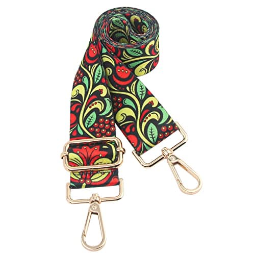 Chushui Replacement Crossbody Shoulder Strap for Handbag — Boho Rainforest Flower