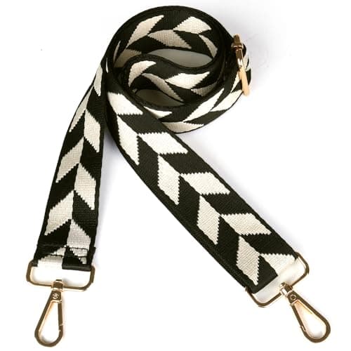 Women's Handbag Shoulder Strap - Wide 3.8cm Crossbody Bag Replacement — Oho-black