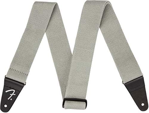 Fender SuperSoft 2in Black Guitar Strap — Gray