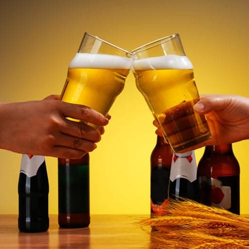 Pint Glasses Set of 4 for Beer Enthusiasts