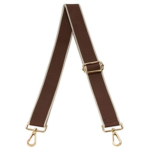 Women's Adjustable Jacquard Woven Purse Strap for Crossbody Bags — Brown