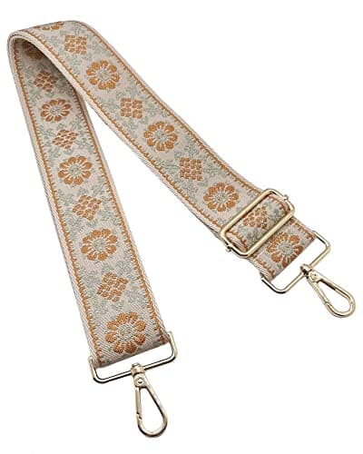 SWTOOL Gold Buckle Adjustable Guitar Strap Cross-Body Bag Straps