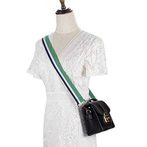 Allzedream Purse Strap Replacement Crossbody Handbag Stripe Wide Adjustable