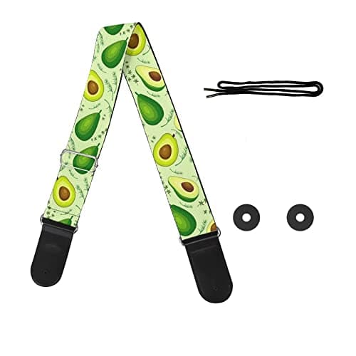 GLENLCWE Adjustable Strap for Acoustic, Electric & Bass Guitars — Avocado