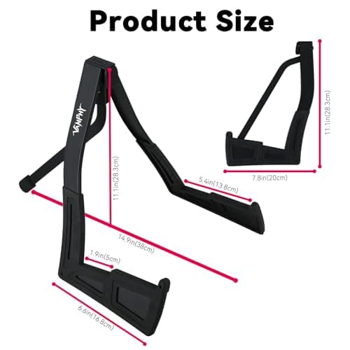 Metal Guitar Stand with Adjustable Height and Folding Design