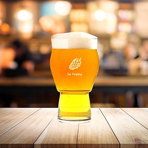 The Ultimate Beer Glass for Maximizing Flavor and Enjoyment - Exclusive Nucleated Hop Leaf Design
