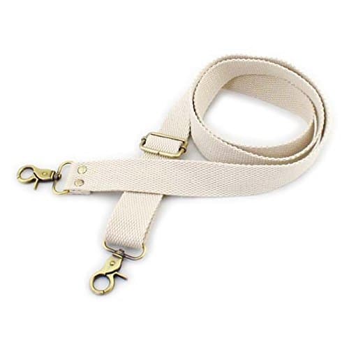 Wento 1pcs 31''-57'' Webbing Shoulder Cross Bag Strap (Black) WTD34 — Off White(bronze Trigger Snap)