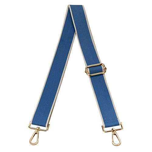 Women's Adjustable Jacquard Woven Purse Strap for Crossbody Bags — Blue