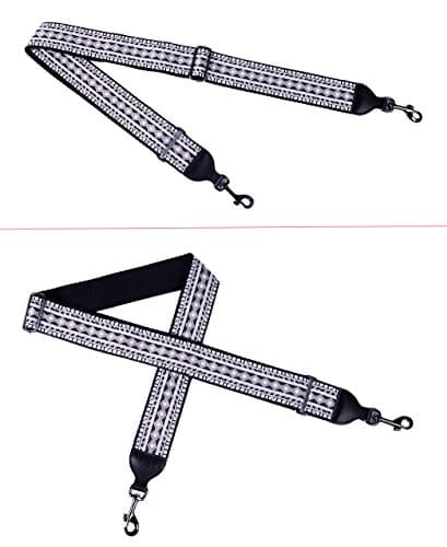 Jacquard Woven Cotton Banjo Strap, Adjustable Fit, Metal Clip Hooks, 5 cm Wide