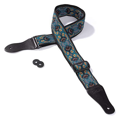 KLIQ Vintage Woven Guitar Strap for Acoustic & Electric Guitars