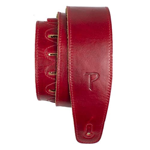 Perris Leather Guitar Strap - The Africa Collection — Cherry Red