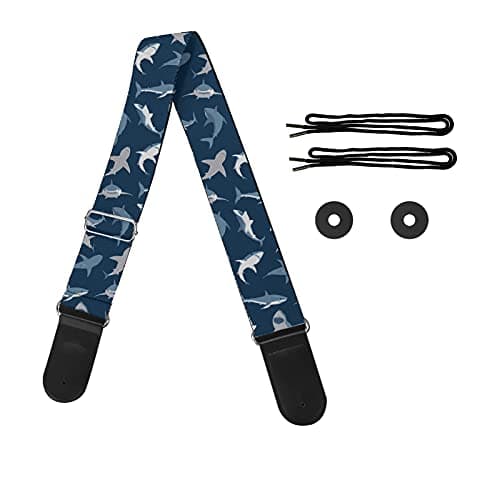 GLENLCWE Adjustable Strap for Acoustic, Electric & Bass Guitars — Dolphin