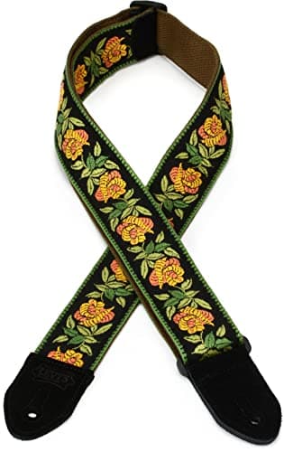 Levy's Leathers 2" Fabric Guitar Strap - Yellow, Gold, Green, Black (MC8JQ-004)