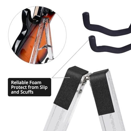 MUSO Crystal Bubble Acoustic/Electric Guitar & Bass Floor Stand