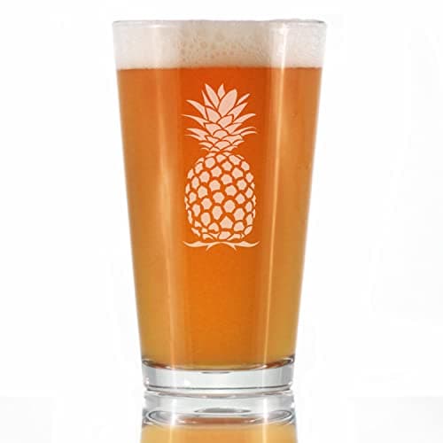 Tropical Pineapple Beer Glass - 16 oz Fun Decor & Gifts