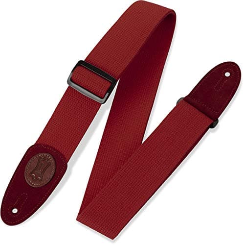 Levy's MSSC8-RED 2" Red Cotton Guitar Strap