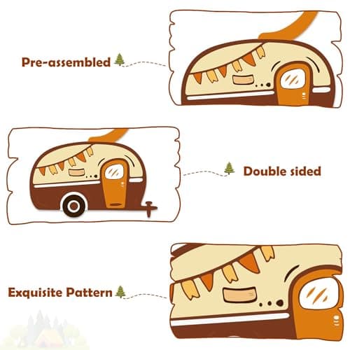 Camping Kids Party Hanging Swirls Decoration