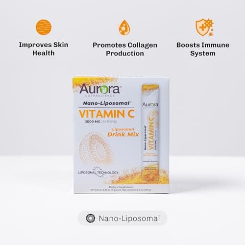 Aurora Nutrascience Nano-Liposomal Vitamin C, 3,000 mg, Immune Support, 30 Servings