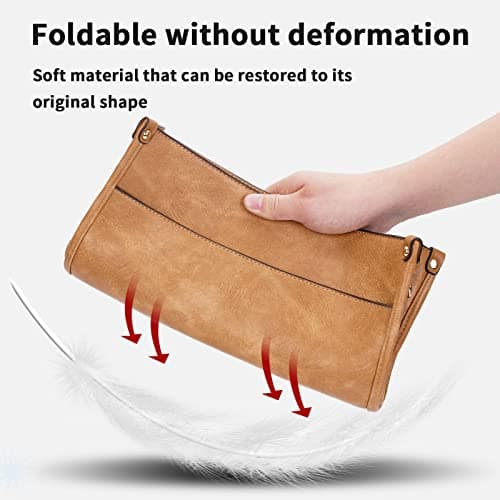 Caitina Women's Vegan Leather Adjustable Strap Crossbody Hobo Purse