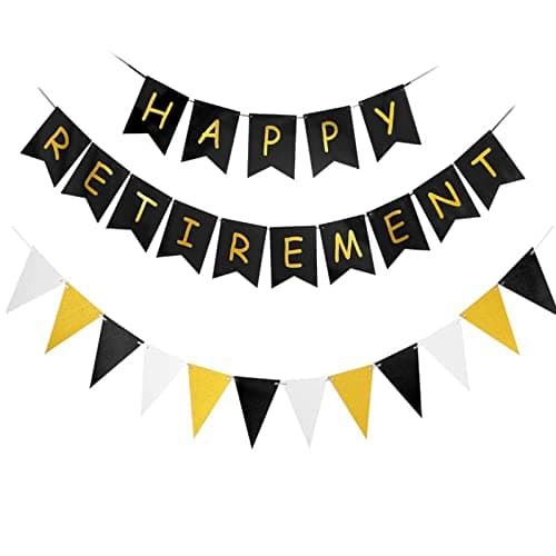 Camping Theme Birthday Party Decorations Kit Banner Topper — Black