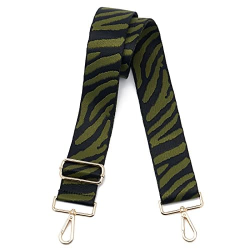 DOAPMLL Adjustable Gold Hardware Canvas Shoulder Strap for Women's Crossbody Purse — Zebra4