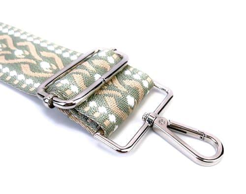 VersaKits Light Green Ethnic Jacquard Crossbody with Adjustable Shoulder Strap