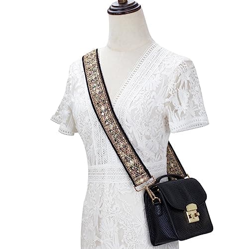 Allzedream Embroidered Lace Sequins Crossbody Handbag Strapreplacement