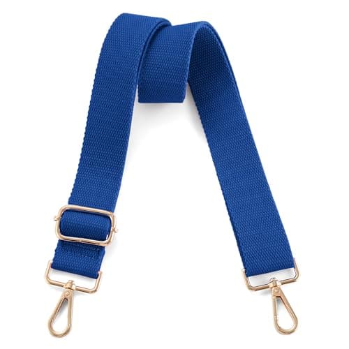 Universal Adjustable Crossbody Shoulder Bag Strap — Gold - Blue