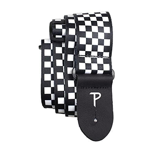 Perri's Leathers Ltd. Metallica Polyester Guitar Strap - Ride the Lightning (LPCP-257) — Black & White