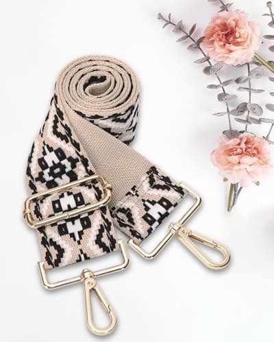 GINJKGO Purse Straps Replacement Crossbody Wide Adjustable Shoulder Strap