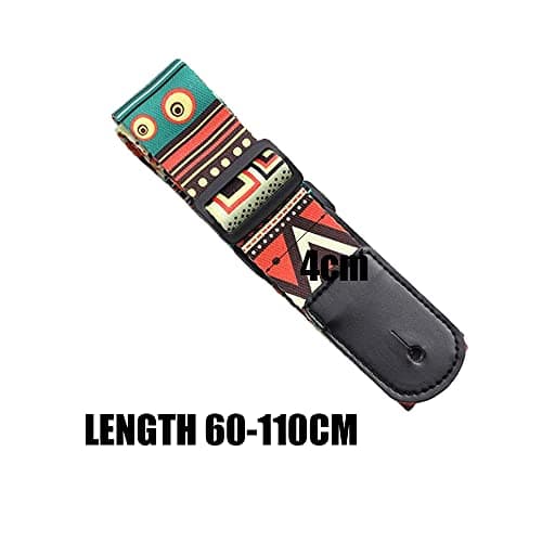 Vintage Woven Leather Guitar Strap for Ukulele & Small Guitar Adjustable Shoulder Strap