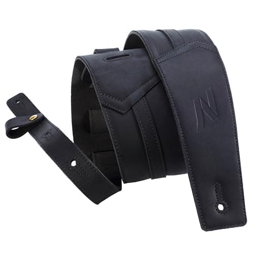 Nefelibata Blackish Green Bass & Electric Guitar Strap — Charcoal Black