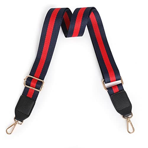 Montana West Crossbody Handbag - Replacement Adjustable Straps — 1.5"Navy Red NY-RD-1018